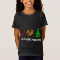 Paz Amor Árvore de Natal Buffalo Xadrez Leopardo F