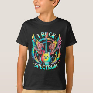 Camiseta Paz Amor Autismo World Tour Rock O Espectro Adv