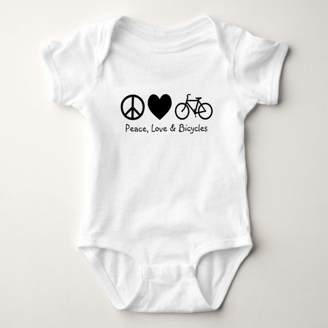 Camiseta Paz, Amor & Bicicletas (Frente)
