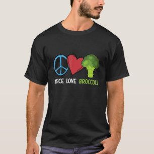 Camiseta Paz Amor Broccoli Brocollini Florets Broccoli Cr