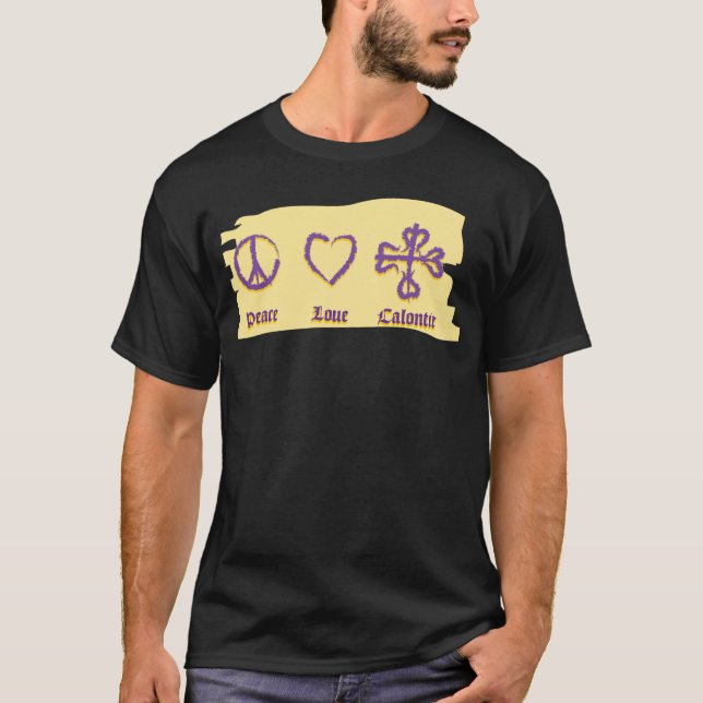 Camiseta Paz - Amor - Calontir (Frente)