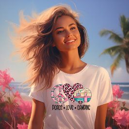 Camiseta Paz Amor Camping