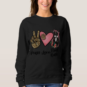 Camiseta Paz Amor Cão-Grande Francês Cachorro-Leopardo Cach