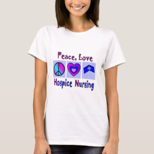 Camiseta Paz, amor, cuidados do hospício