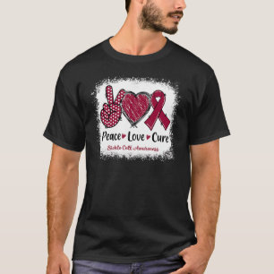Camiseta Paz Amor Cura Células Falsiformes Sensibilização B