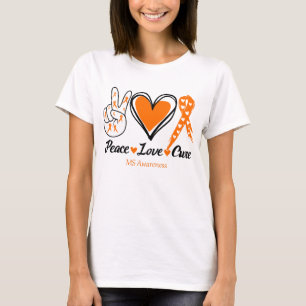 Camiseta Paz Amor Cura Consciência da MS