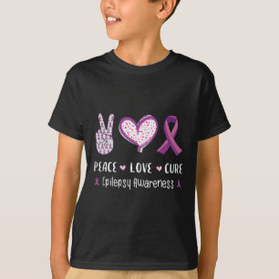 Camiseta Paz Amor Cura Consciência Homens Mulheres Crianças