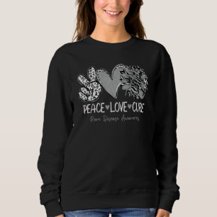 Camiseta Paz Amor Cura Girassol Leopardo Doença Rara Consci