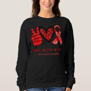 Camiseta Paz Amor Cura Saúde Cardíaca 2022