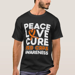 Camiseta Paz Amor Cura Sensibilização Do Csd Crps