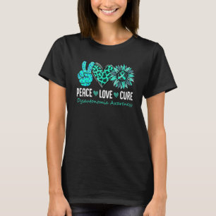 Camiseta Paz Amor Curva Disautonomia Sensibilização Turques