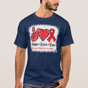Camiseta Paz Amor Curva Hemorragia Desordens Sensibilização