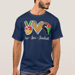 Camiseta Paz Amor Décimo Orgulho Negro Liberdade 4º de J