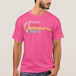 Camiseta Paz Amor Direitos Reprodutivos Feminismo P