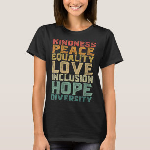 Camiseta Paz Amor Diversidade Inclusão Igualdade Direitos H
