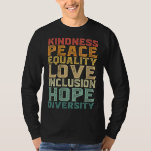 Camiseta Paz Amor Diversidade Inclusão Igualdade Direitos H