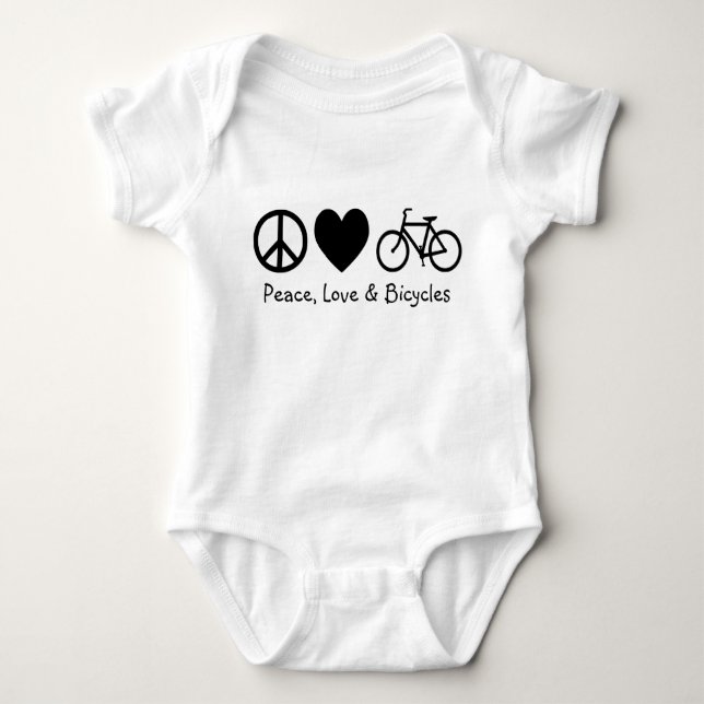 Camiseta Paz, Amor e Bicicletas (Frente)