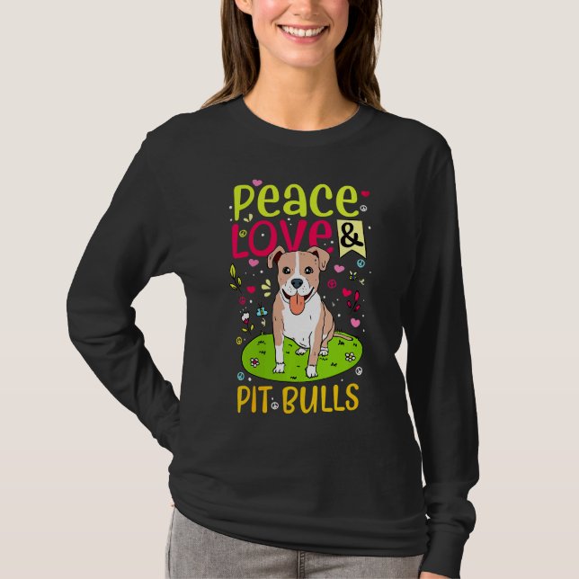 Camiseta Paz, Amor E Burros Coloridos (Frente)