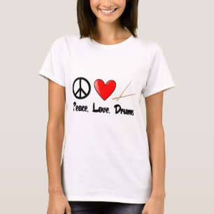 Camiseta Paz, amor, e cilindros