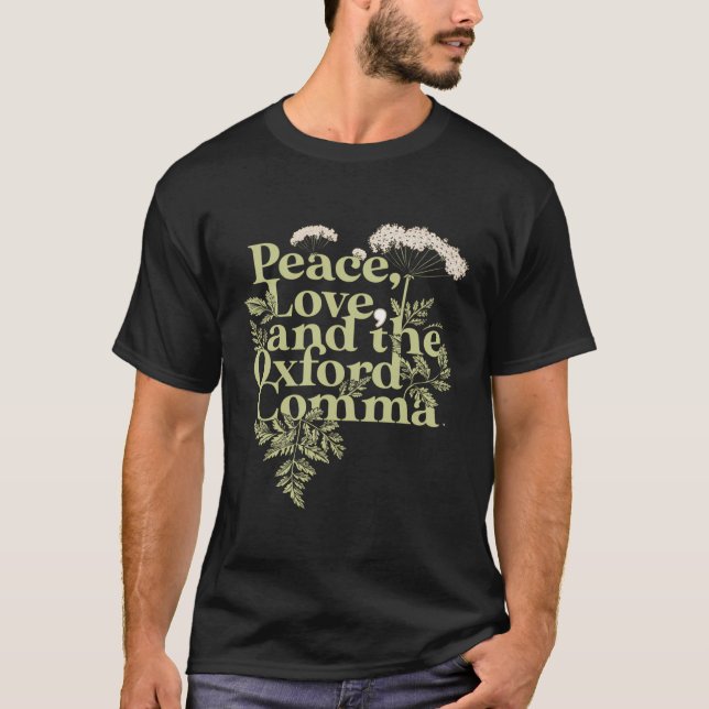 Camiseta Paz Amor E Coma Oxford (Frente)