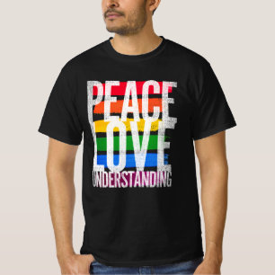 Camiseta Paz, Amor e Compreensão