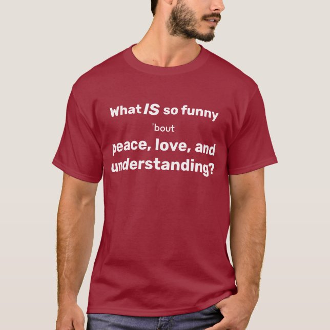 Camiseta Paz, Amor e Compreensão (Frente)