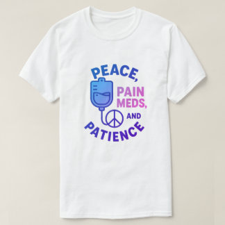 Camiseta Paz, Amor e Dor Engraçados