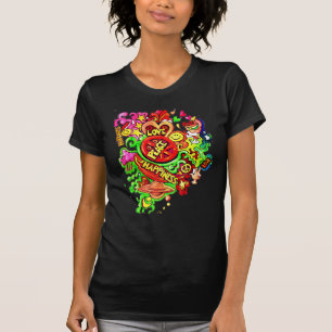 Camiseta Paz, Amor e Felicidade
