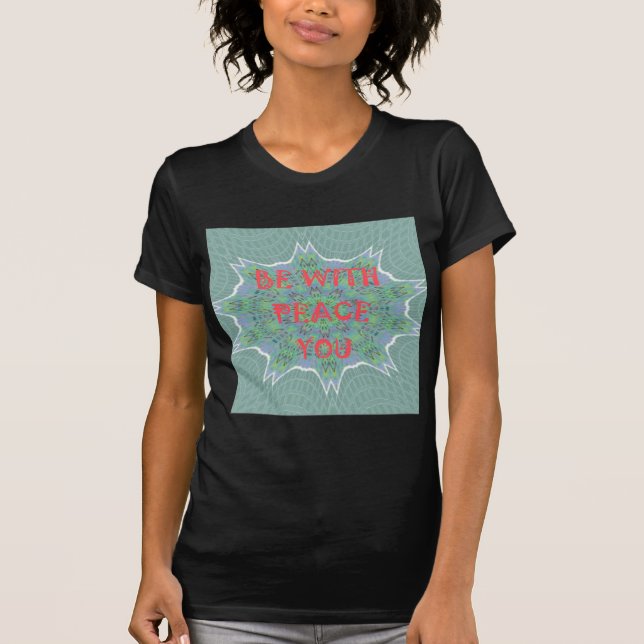 Camiseta Paz, Amor e Impressão africano (Frente)