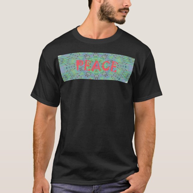 Camiseta Paz, Amor e Impressão africano (Frente)