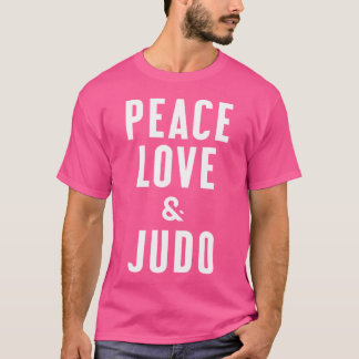 Camiseta Paz, amor e judô