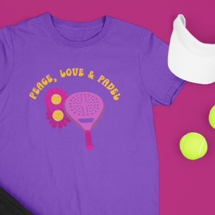 Camiseta Paz, Amor e Poder Flor do Padel