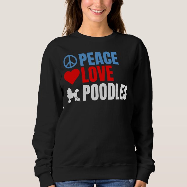 Camiseta Paz, amor e Poodles (Frente)