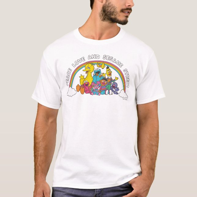 Camiseta Paz, Amor e Rua Sésamo (Frente)