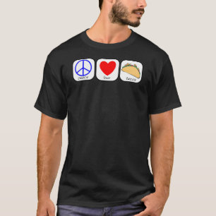 Camiseta Paz, amor e Tacos