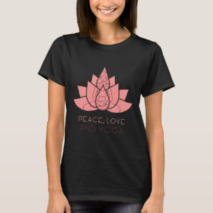 Camiseta Paz Amor E Yoga Yoga Asana Namaste Yoga Life B