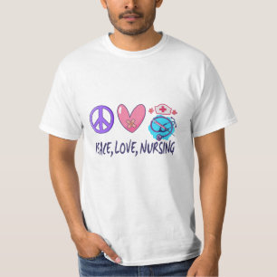 Camiseta Paz Amor Enfermagem
