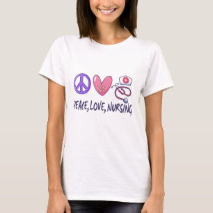 Camiseta Paz Amor Enfermagem