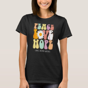 Camiseta Paz Amor Esperança Ascenda a Consciência Sarcoma