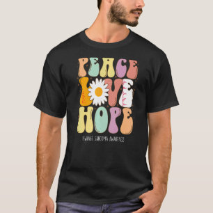 Camiseta Paz Amor Esperança Ascenda a Consciência Sarcoma