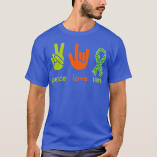 Camiseta Paz Amor Esperança Engraçada Consciência Mental596