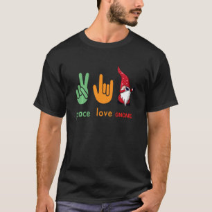 Camiseta Paz Amor Família Gnomo Pajama Manda Banda