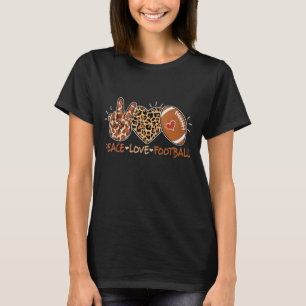 Camiseta Paz Amor Família Leopardo Mãe Mama Foo
