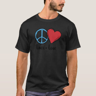 Camiseta Paz + Amor Flores Hipotecas Paz na Terra Pro