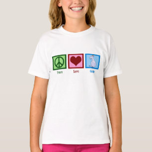 Camiseta Paz Amor Gosta de Crianças Bonitas