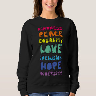 Camiseta Paz Amor Igualdade Bondade Esperança Diversidade P