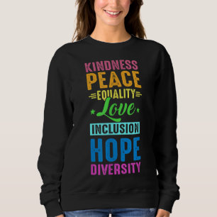 Camiseta Paz Amor Inclusão Igualdade Diversidade Direitos H
