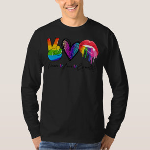 Camiseta Paz Amor Inclusão Igualdade Diversidade Direitos H