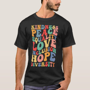 Camiseta Paz Amor Inclusão Igualdade Diversidade Direitos H