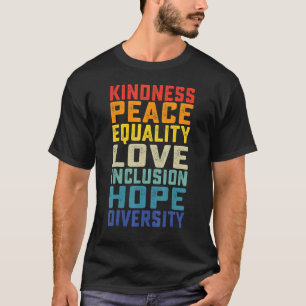 Camiseta Paz Amor Inclusão Igualdade Diversidade Lgbt Prid